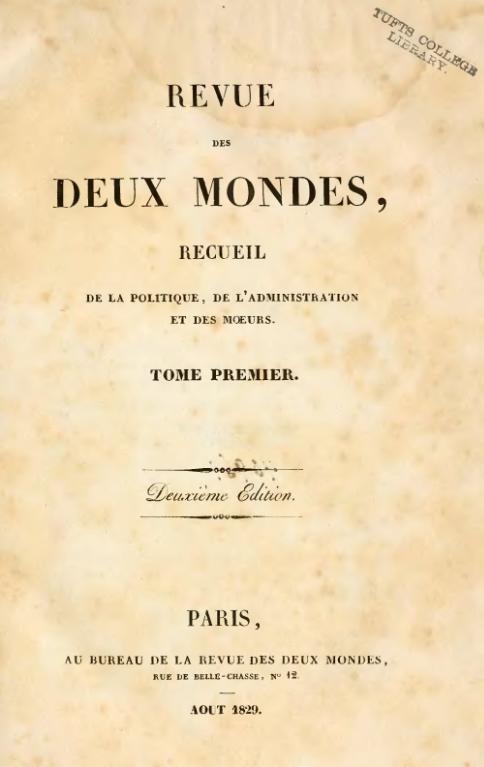 르뷔 데 되 몽드지 (Revue des Deux Mondes)