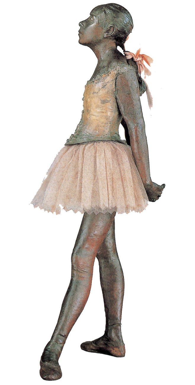 드가, 〈소녀 무용수〉, 1879~81년경, 청동에 직물 스커트와 비단 댕기, 미국 뉴욕 메트로폴리탄 미술관