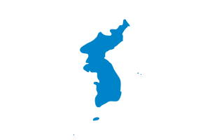 한반도와 제주도, 울릉도, 독도를 포함한 한반도기