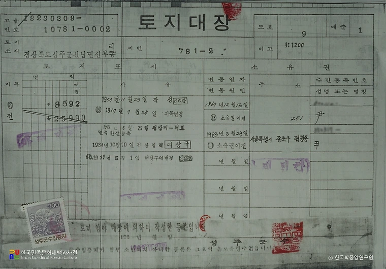 토지대장