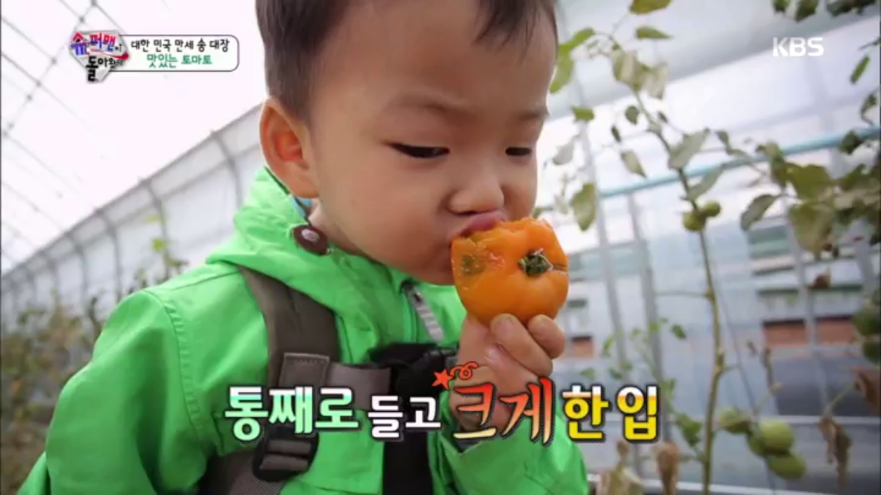  민국, 토마토 폭풍 먹방
