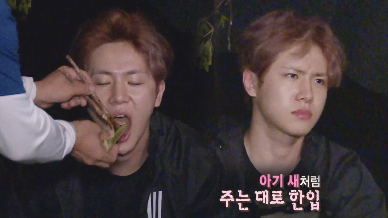 ‘아기 새’ 김동한, 김병만이 주는 가오리 먹고 ‘감동’