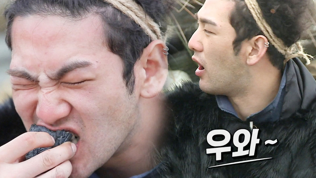 원시인 포스 백호, 야성미 넘치는 흑전복 ‘폭풍 흡입’