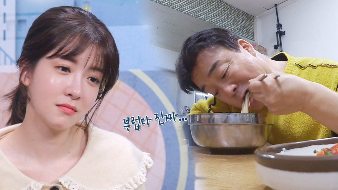 정인선, 백종원 국수 먹방에 부러운 시선