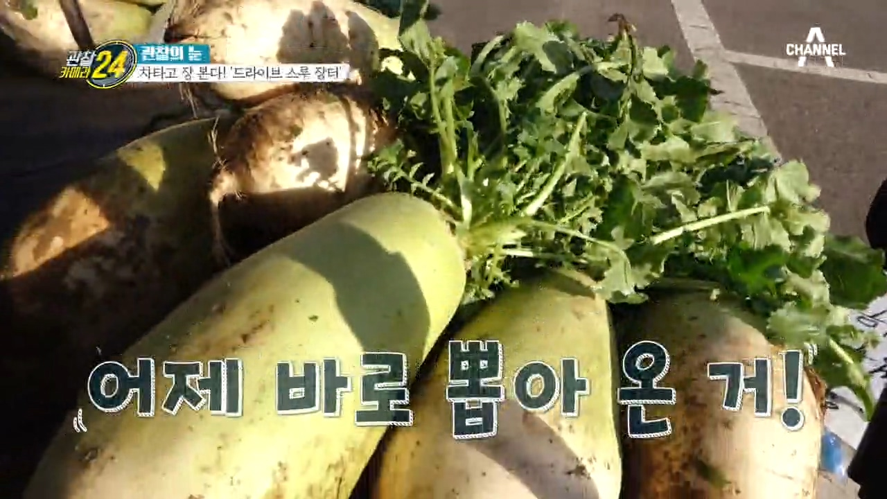 장터의 맛, 밭에서 뽑자마자 가져오는 산지 직송의 묘미