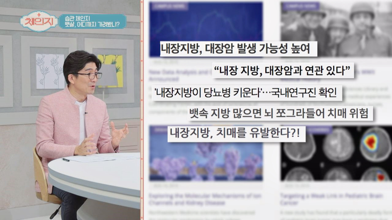 [뱃살=독살] (충격) 대장암의 원인은 내장지방?!