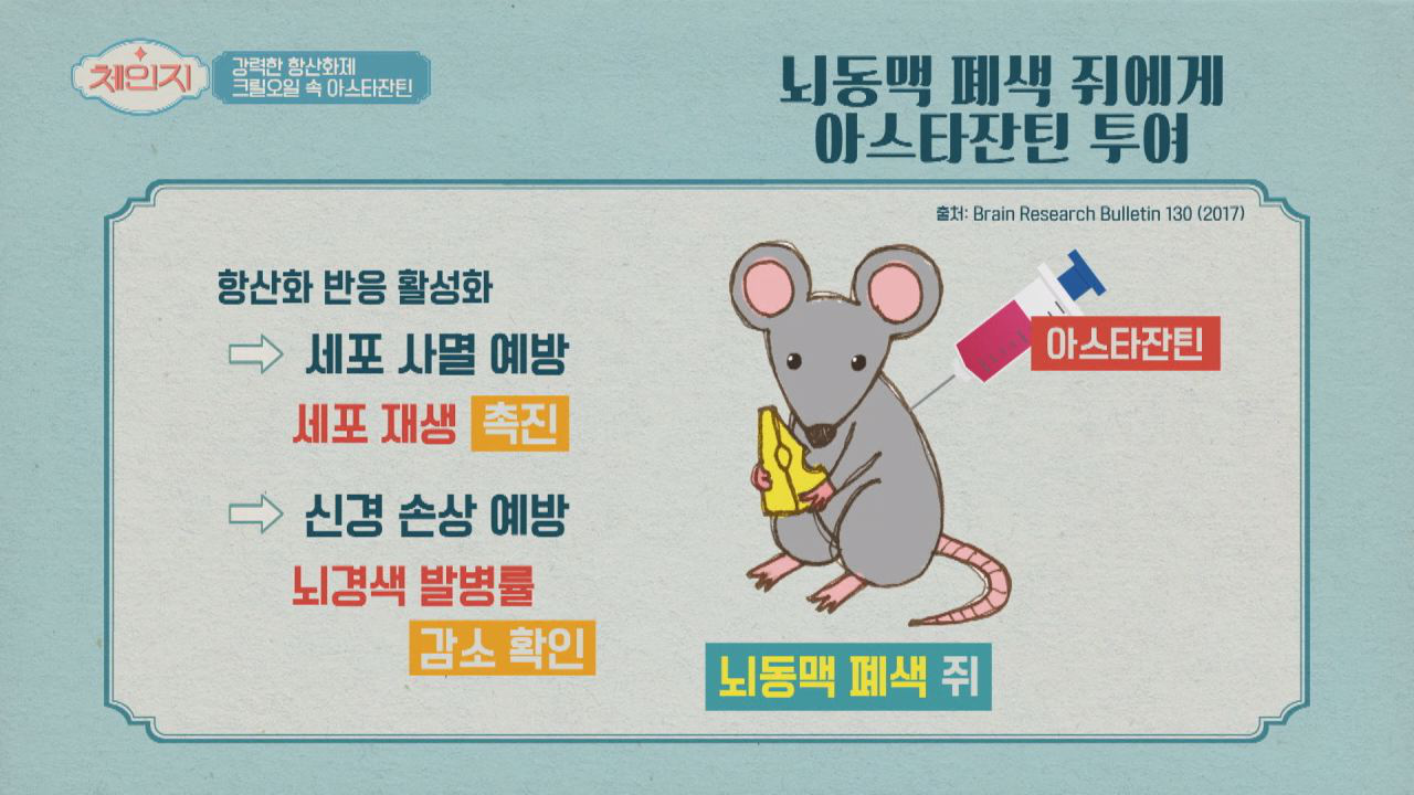 크릴 오일 성분 ☞ &#39;아스타잔틴&#39;으로 뇌경색 예방!