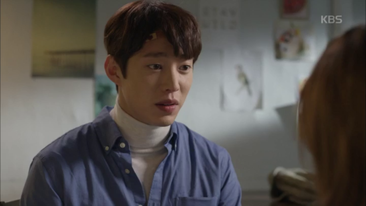 다친 송원석 치료해주는 유이!