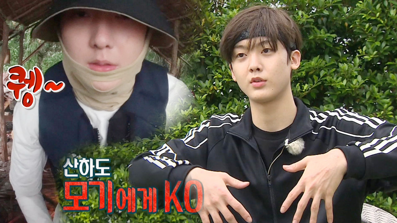 윤산하, 밤새 모기와의 전쟁 통에 ‘퉁퉁 불어버린 양손’