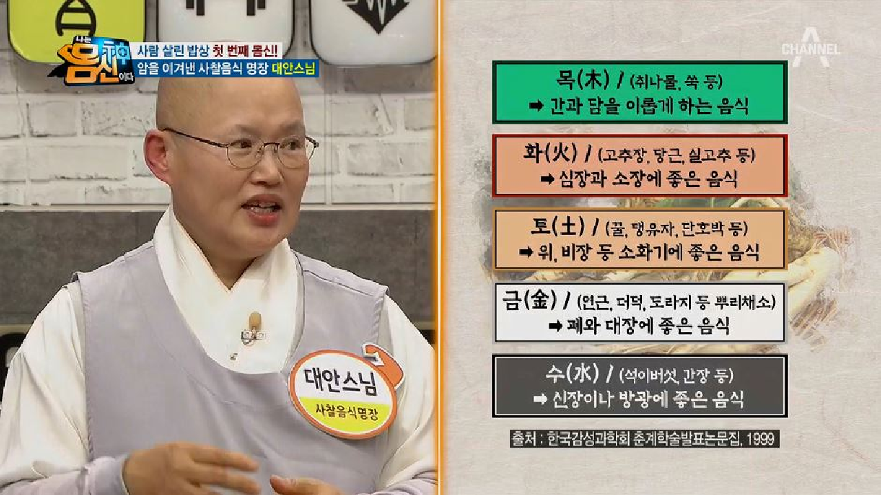 채소로 만들어도 맛은 있어야 한다! 오행밥상이란?