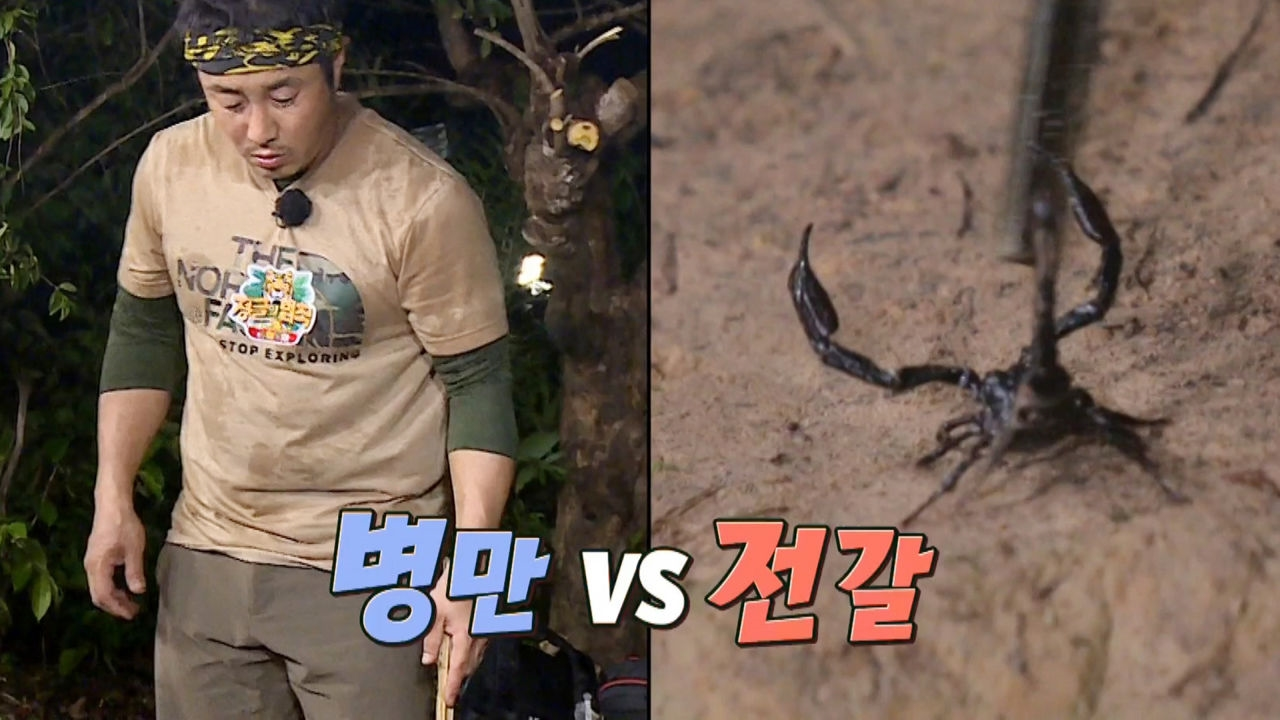 실제 상황! 병만족장 VS 잔뜩 날 선 전갈↗