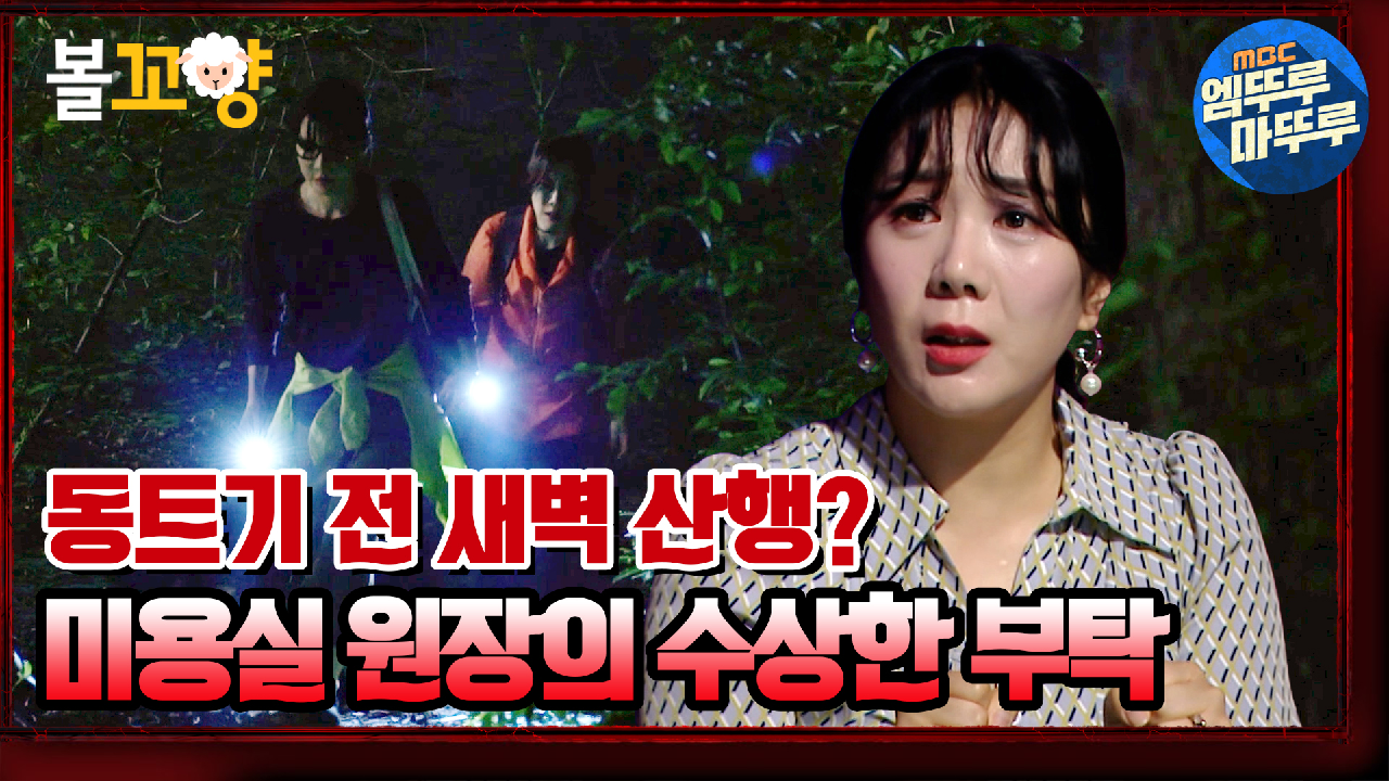 [엠뚜루마뚜루] 동이 트기 전 새벽 산행을 가자는 미용실 원장님의 수상한 부탁｜#심야괴담회 #엠뚜루마뚜루 MBC210701방송 - kakaoTV... 