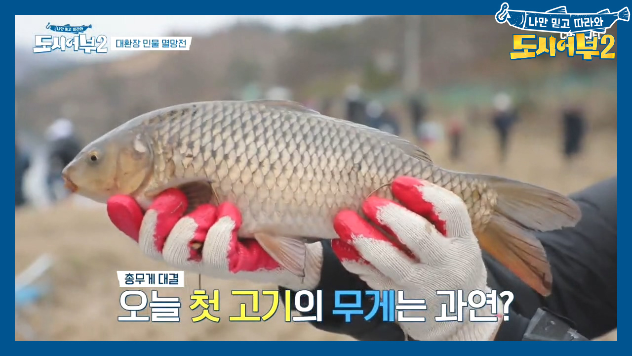 오늘의 첫 입질! 어복킹 이.경.규↗↗ 첫 잉어의 무게는 *1kg* (ft. 총무게 대결)