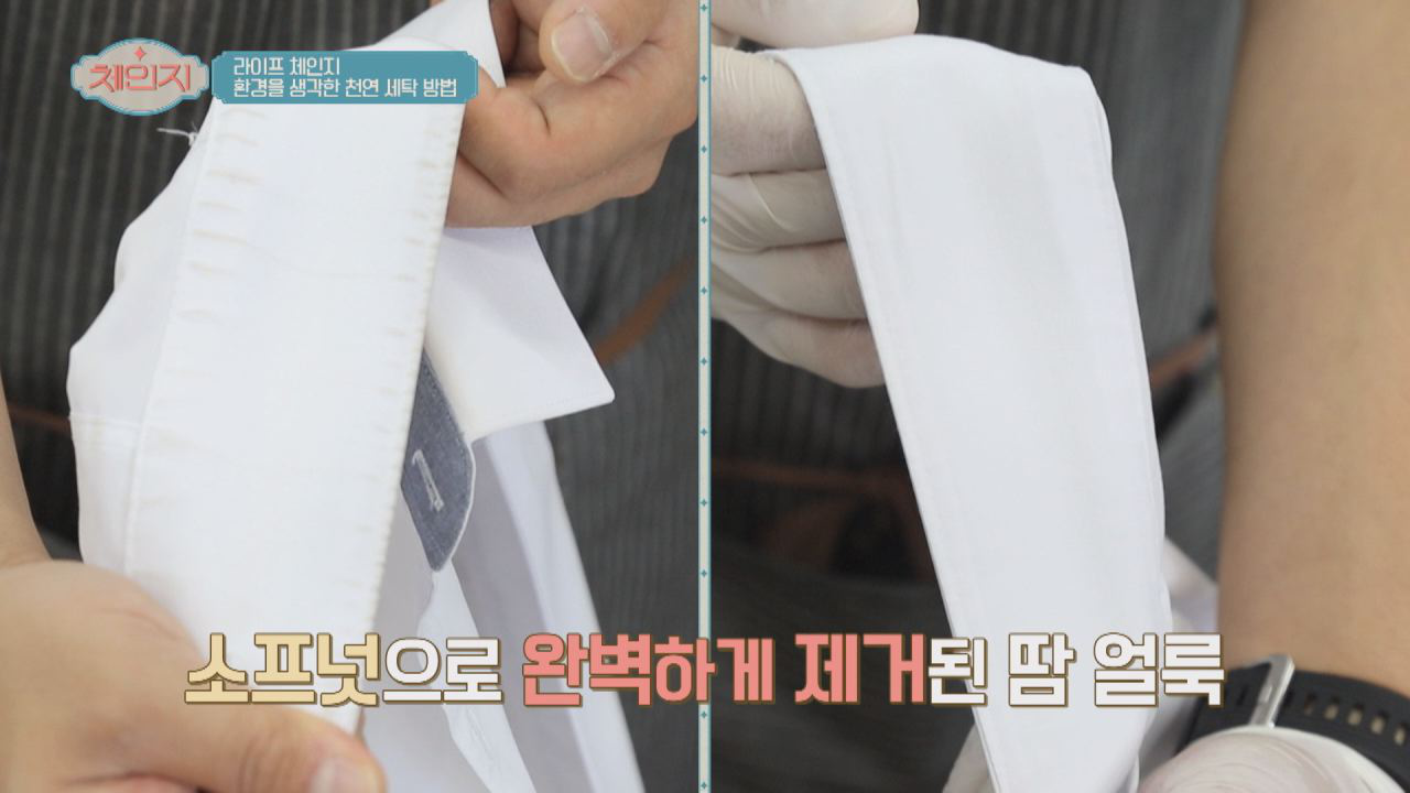 (천연 세탁 세제 ☞) &#39;소프넛+소화제&#39;로 셔츠 &#39;땀 얼룩&#39; 세탁법