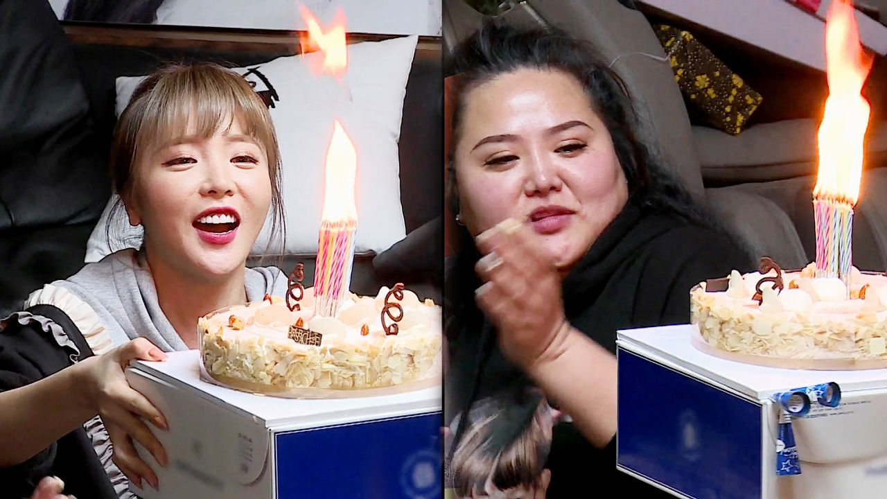 홍진영, 언니에게 건넨 화끈한 생일 케이크 촛불 ‘소원을 말해봐’ - kakaoTV 홍진영, 언니에게 건넨 화끈한 생일 케이크 촛불 ‘소원을... 