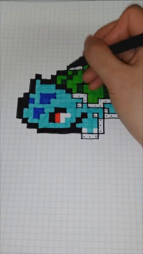 [픽셀아트]포켓몬 도감NO.01_이상해씨 세로영상 #pixel art - kakaoTV [픽셀아트]포켓몬 도감NO.01_이상해씨 세로영상 #pixel art