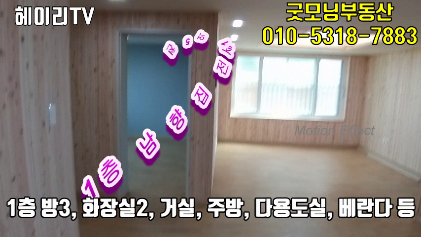  파주 탄현면 법흥리 통일동산 전원주택 매매 5억 신축 3세대 단독주택 3층 남향집 