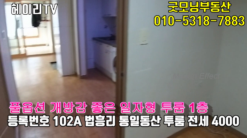  파주 탄현면 법흥리 투룸 전세 4000만 풀옵션 깨끗한 집 1층
