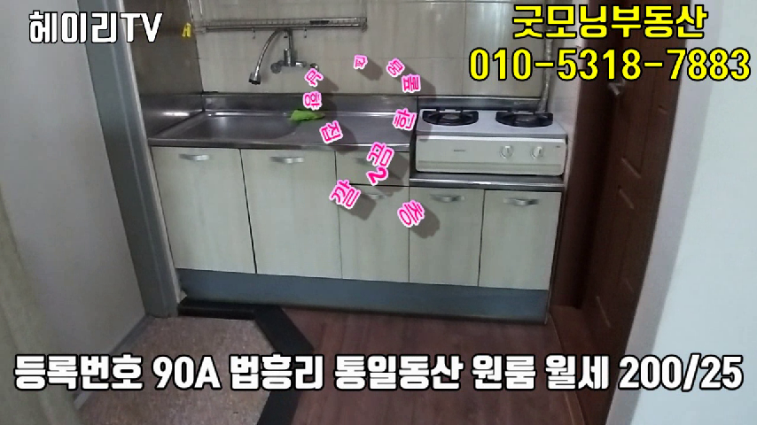  파주 탄현면 법흥리 원룸 월세 200/25만 통일동산에 가성비 좋은 남향집 2층