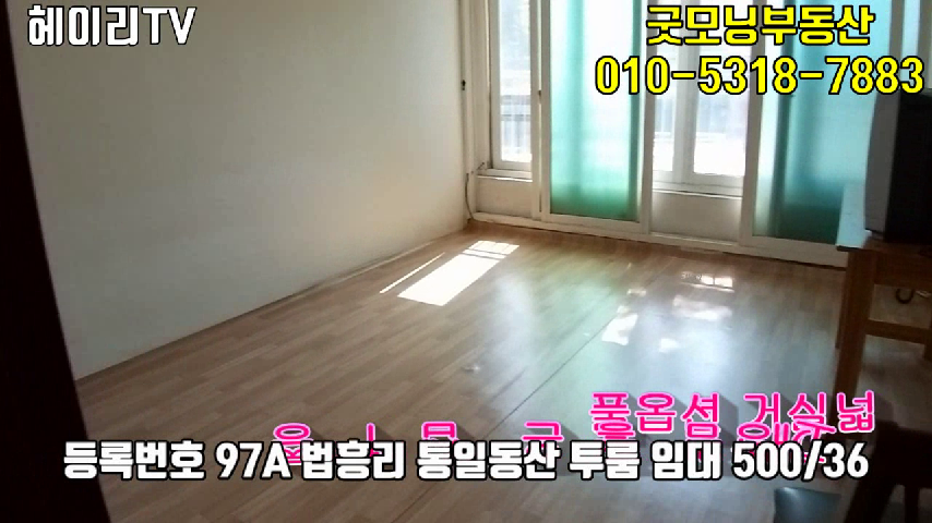  파주 탄현면 갈현리 인접 통일동산 투룸 임대 개방감 좋은 풀옵션 넓은 남향집