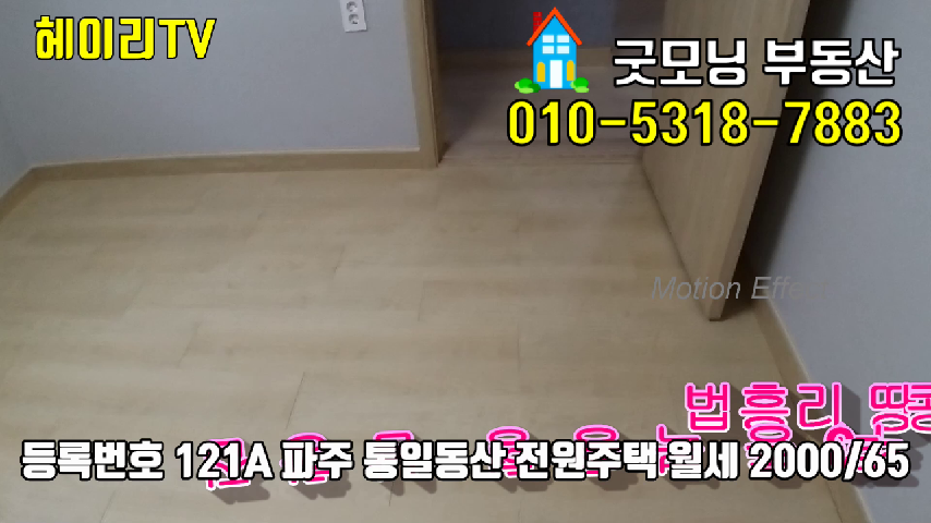  파주 탄현면 법흥리 통일동산 전원주택 전세 임대 최신형 땅콩주택 복층형 남향집 3층 건물