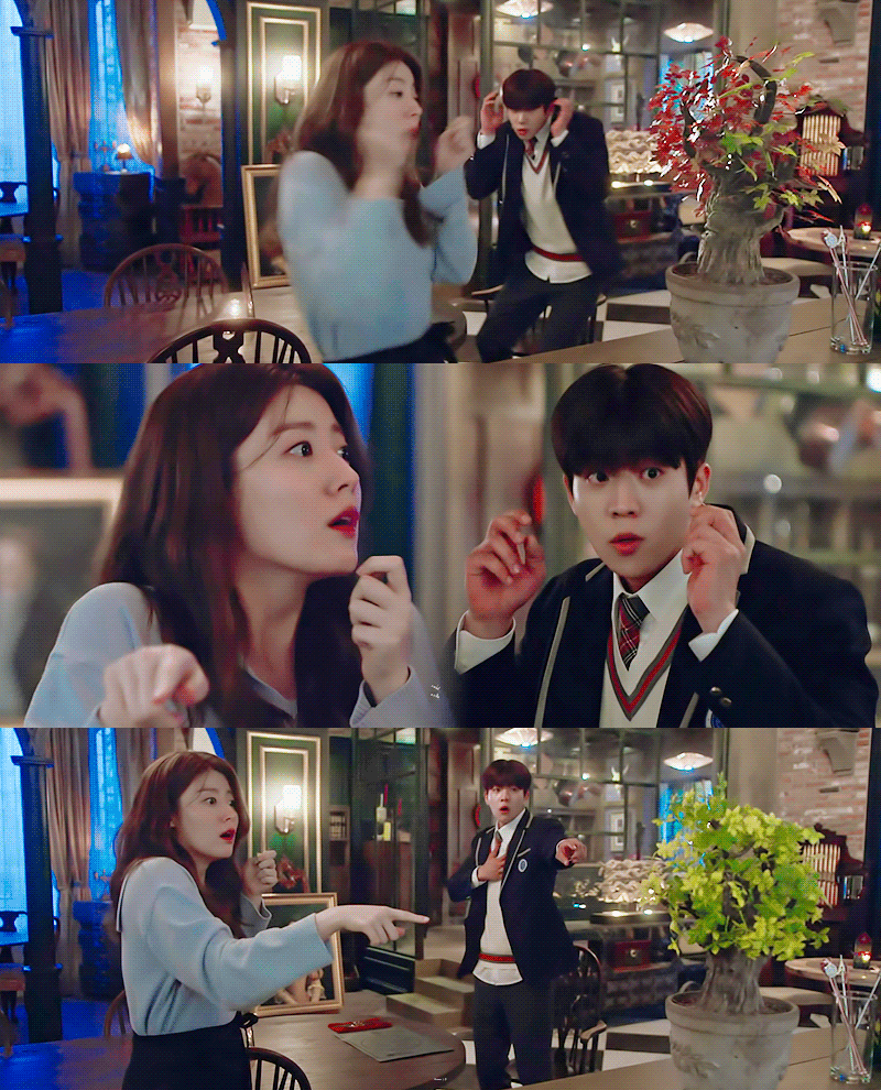 [마녀식당으로오세요] 3화에서 드덕들 뻐렁치게 만든 스무살 고딩연하남의 소원.gif | 인스티즈