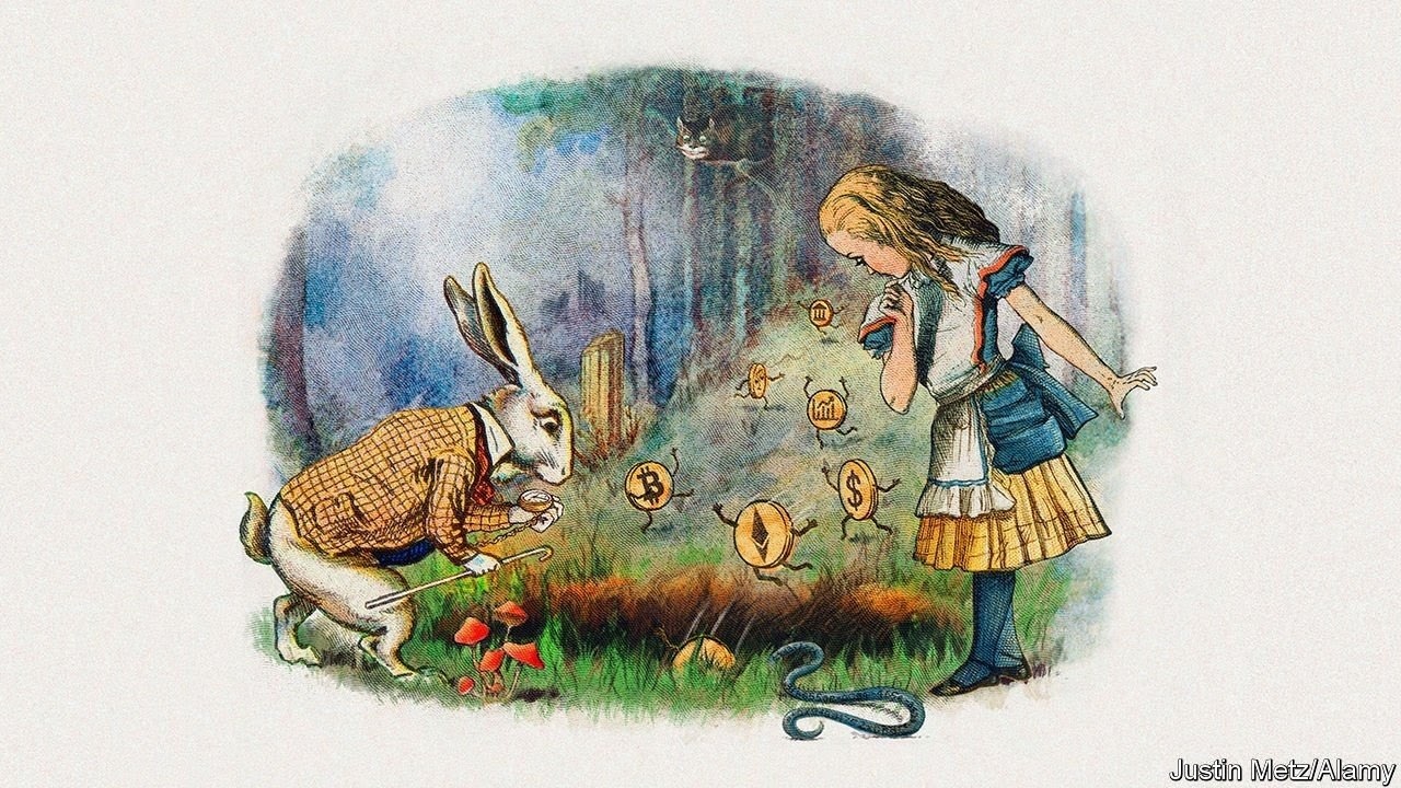 Down the rabbit hole - The beguiling promise of decentralised finance -  On-line Translation - Economist Reading-Discussion