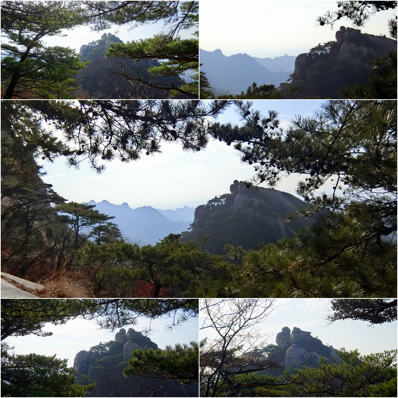 북한산의 만경대.백운대.인수봉 이미지