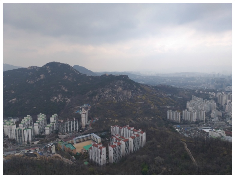 인왕산정상에서 본 이미지