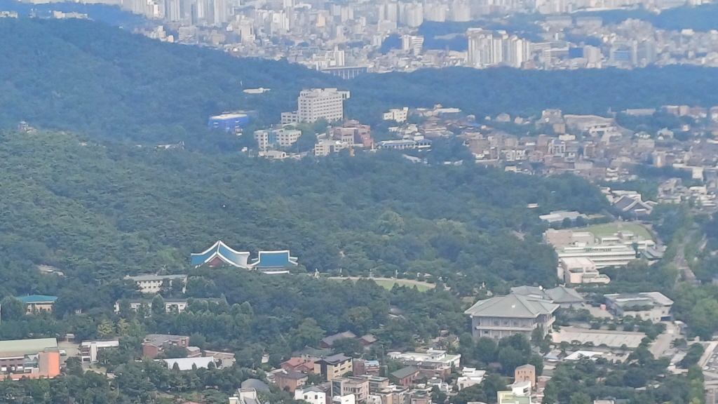 인왕산정상에서 본 이미지