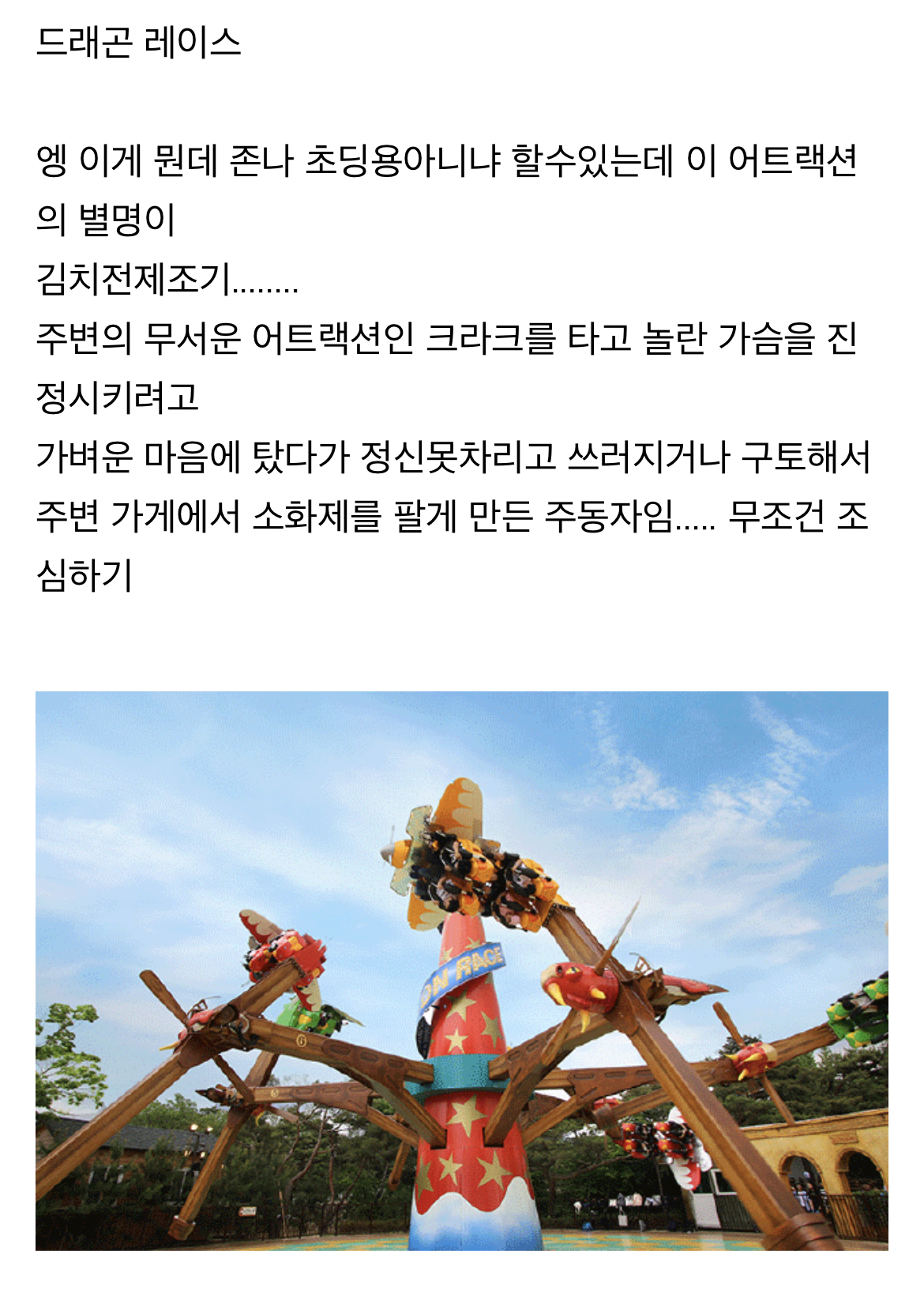 위치적 불리함을 개무서운 놀이기구로 찍어누른 국내 놀이공원.jpg | 인스티즈