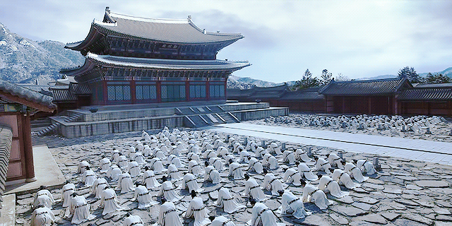 한국적인 매력을 보여주려고 노력했다는 드라마 킹덤의 칼갈은 연출.gif | 인스티즈