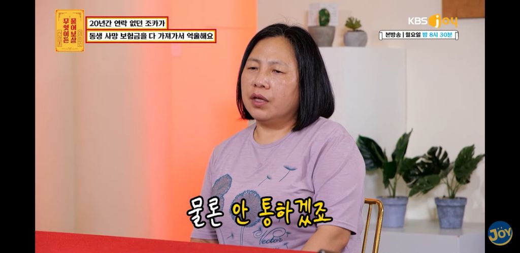 [물어보살] 남동생 사망보험금 독식한 조카 | 인스티즈