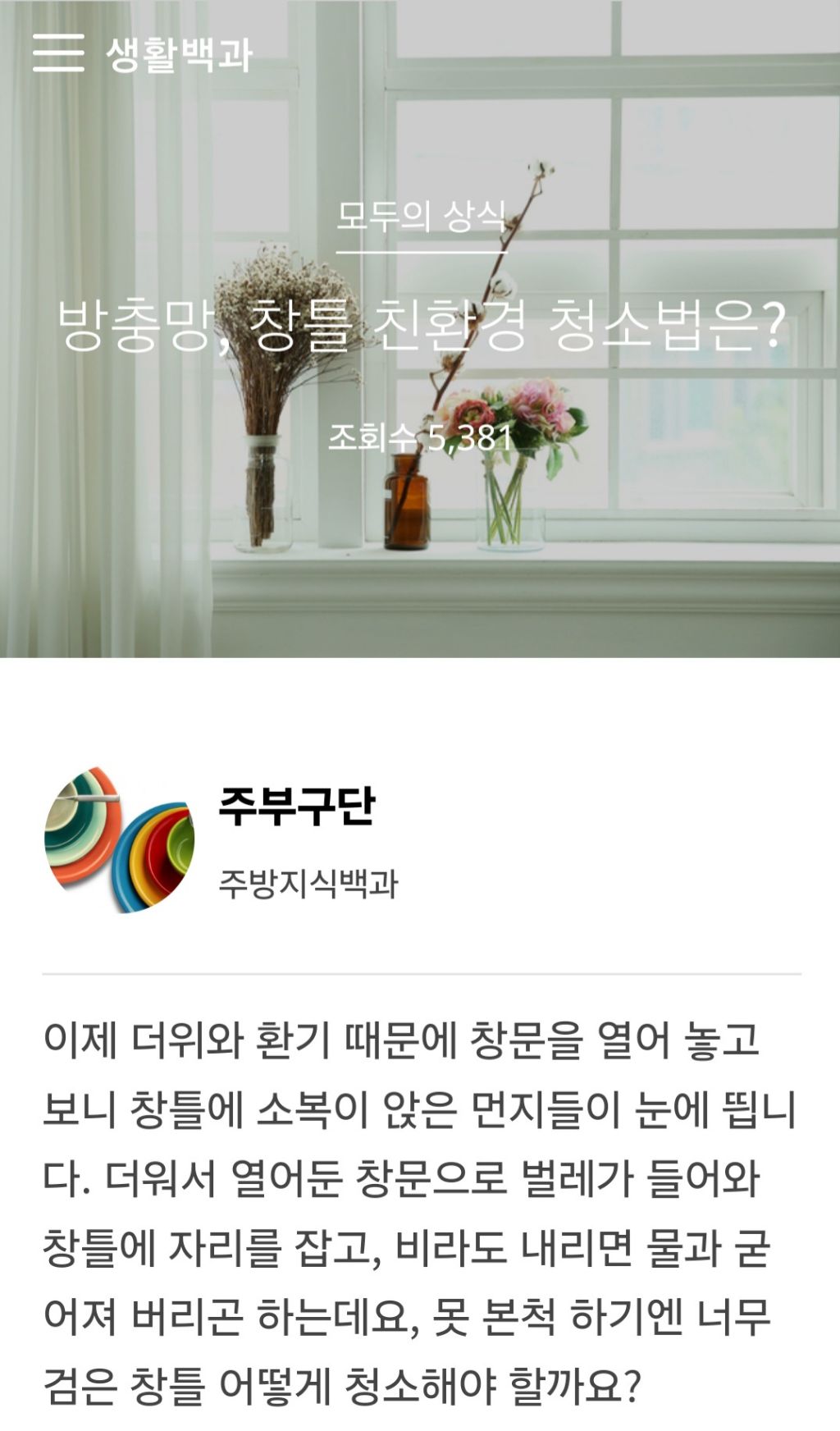 친환경청소 이미지