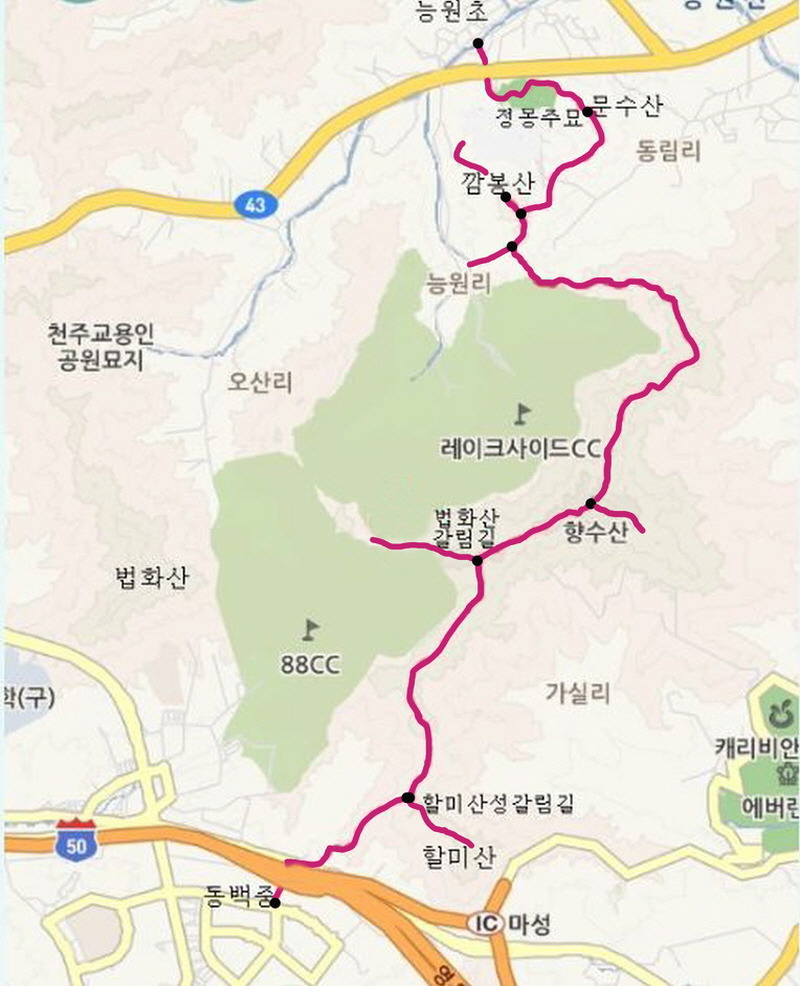 향수산 정상 이미지