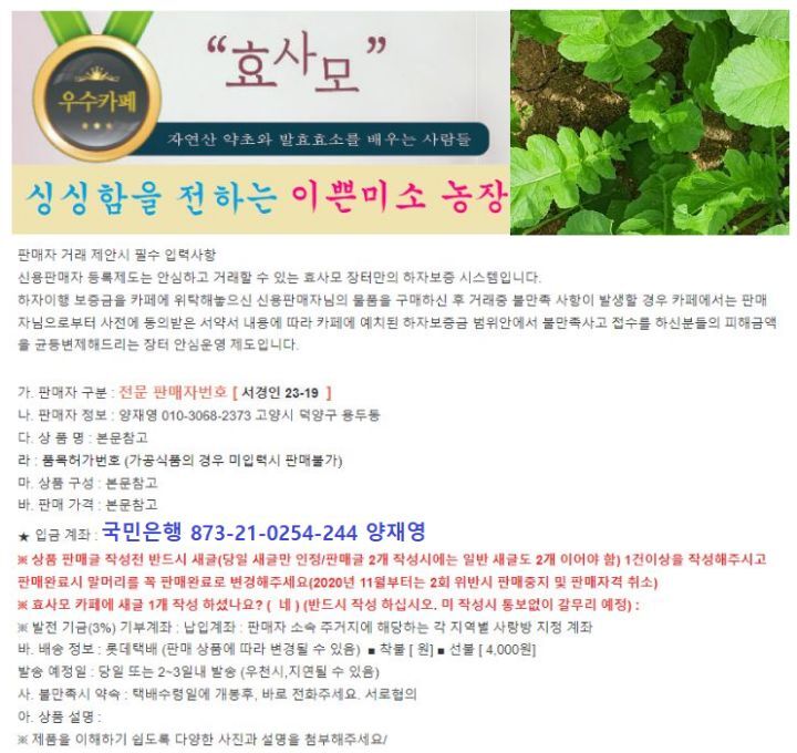 싱싱야채달달과일 이미지