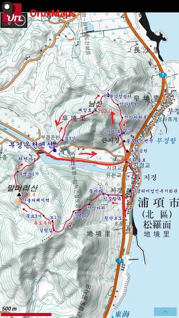 남산 정상 에서 이미지