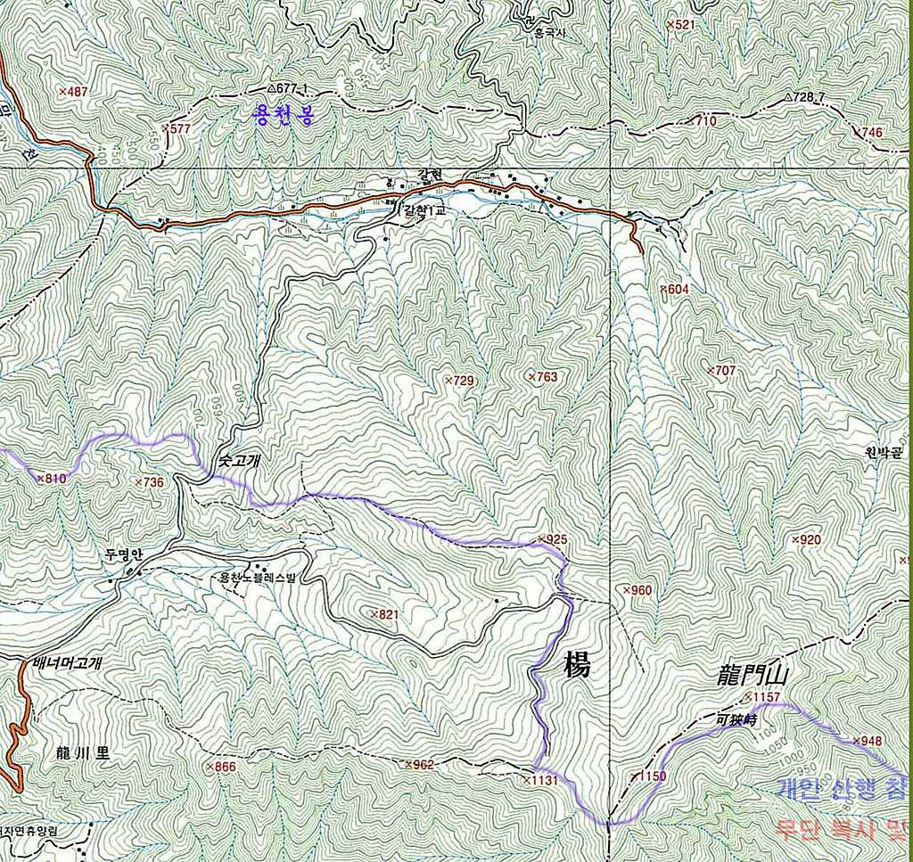 어비산 정상(829m) 이미지