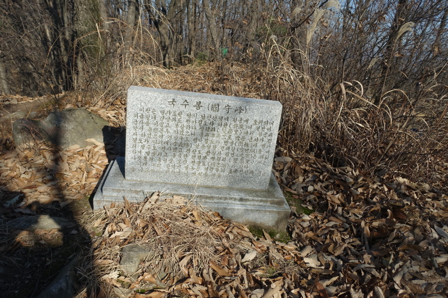 국수봉 정상 이미지
