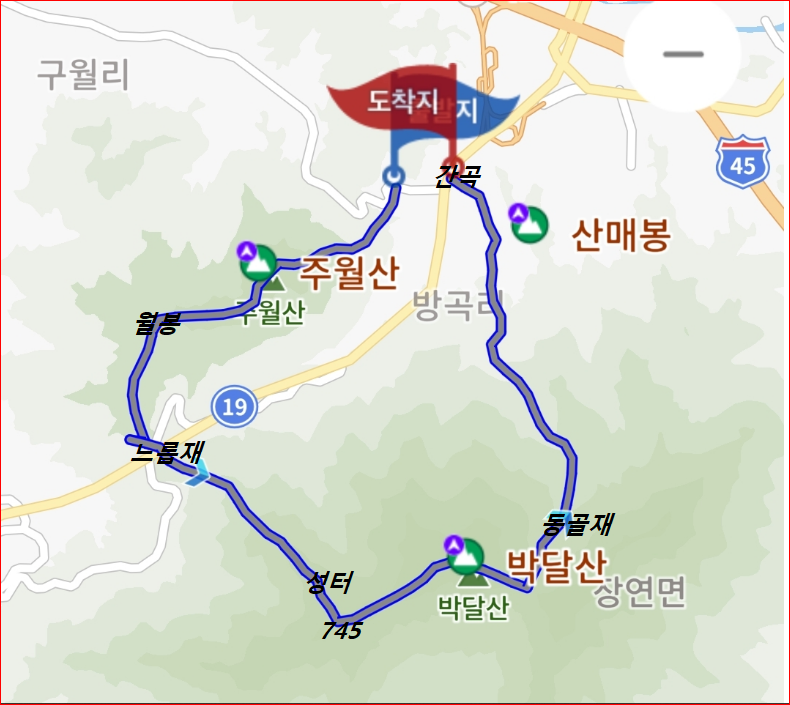 [국도19] 괴산군 방곡리 이미지