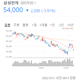 5만원대 밑으로 내려간 카카오 외 국장 상황 | 인스티즈