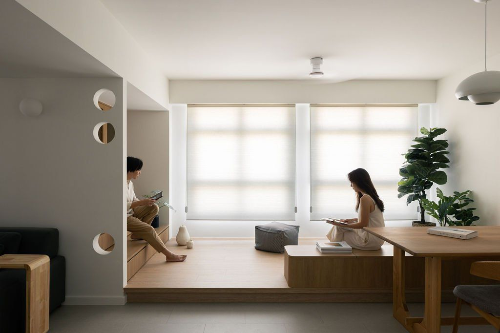 집평수 넓으면 만들어두고 싶은 거실이나 방에 한단 높은 작은 휴식공간 만들기 | 인스티즈