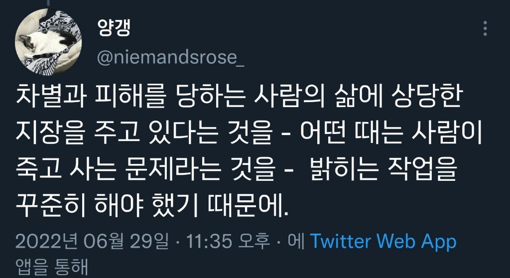 하다하다 이젠 약자의 언어마저 뺏는 강자들.twt | 인스티즈