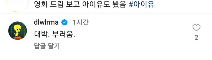 아이유가 인스타에 달고 있는 댓글 | 인스티즈