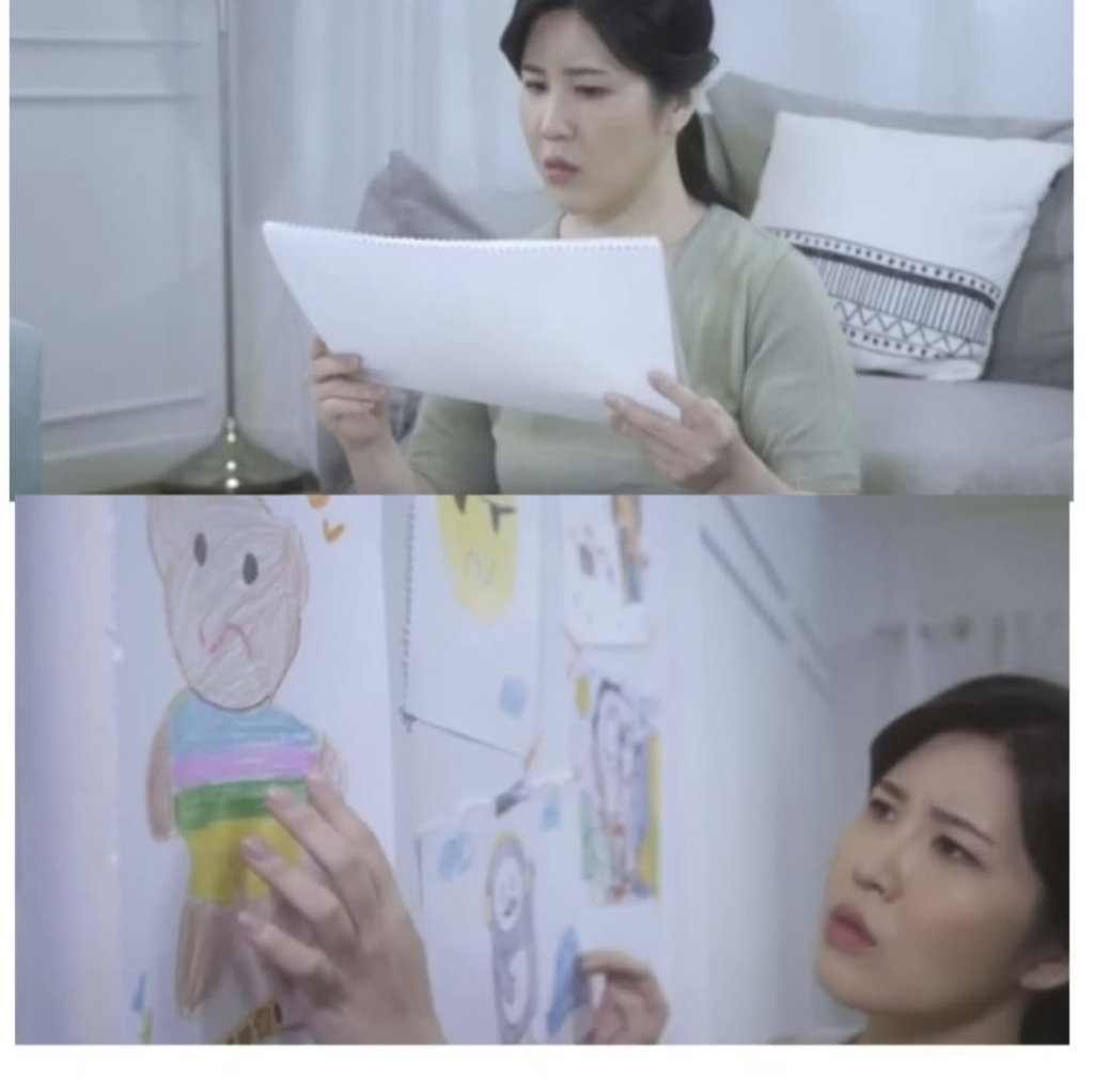 딸이 그린 사람 그림의 입이 전부 삐뚤어서 고민입니다 | 인스티즈