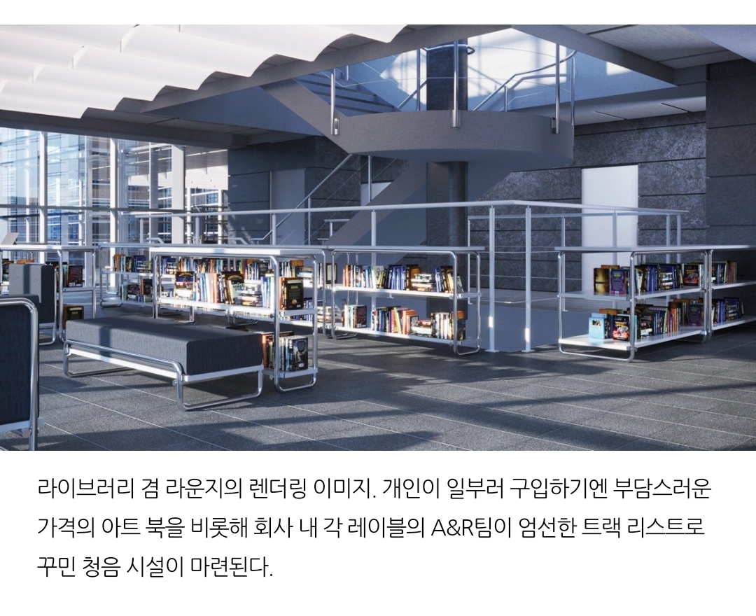 민희진이 공간 브랜딩, 디자인을 총괄한 하이브(빅히트 레이블) 신사옥 내부 | 인스티즈