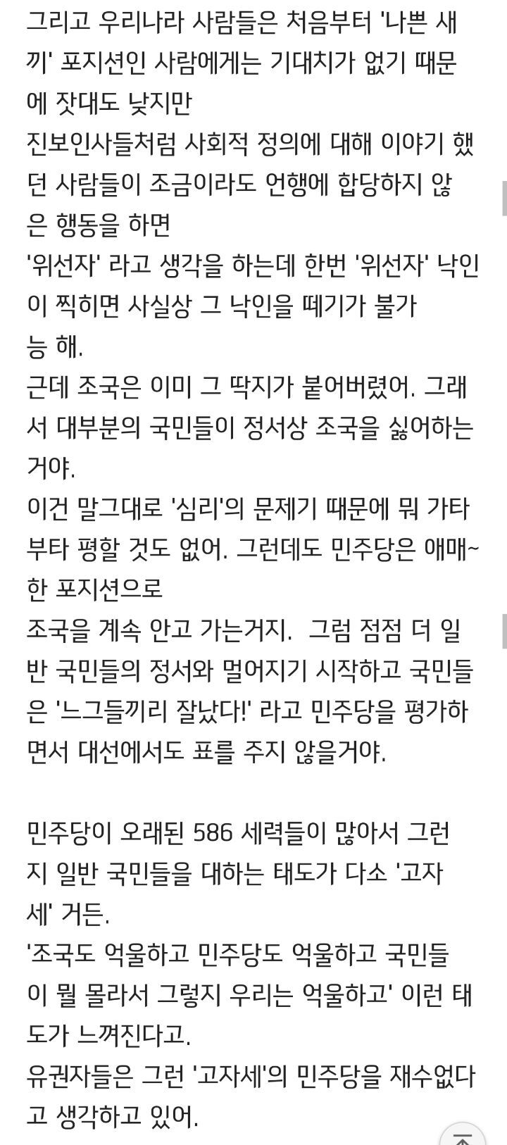 통찰력 오졌던 여시 정치덕후의 글 (완전 다 맞음) | 인스티즈