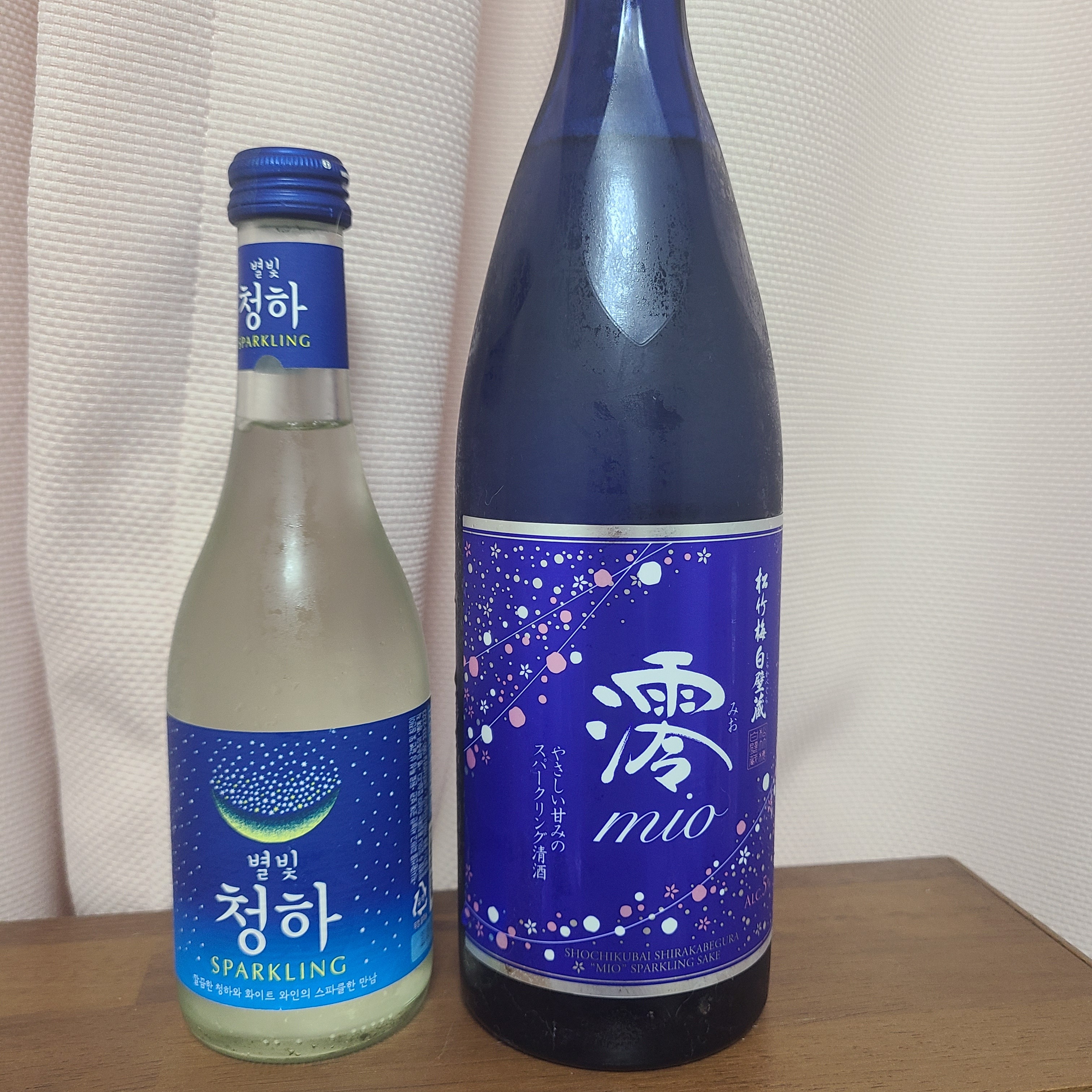 별빛청하와 스파클링 사케 미오 비교 시음 후기 - 콧멍에트💛잇게짤털 - ＊여성시대＊ 차분한 20대들의 알흠다운 공간 별빛청하와 스파클링... 