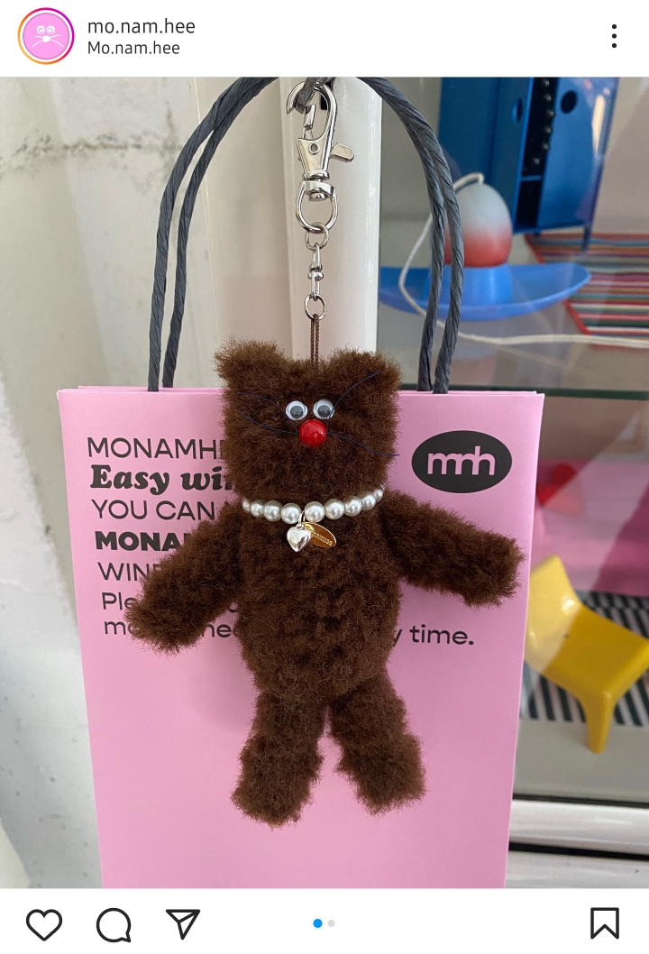 요즘 인스타 셀럽들 사이에서 가장 핫한 모남희 키링 (핑크텍스) | 인스티즈