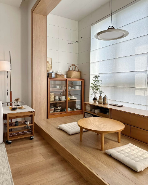 집평수 넓으면 만들어두고 싶은 거실이나 방에 한단 높은 작은 휴식공간 만들기 | 인스티즈